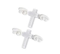 1 Pair Aesthetic Hairpin with Resin Hair Clip and Winged, White | Trendy Resin Hairpin Headpiece with Shining Detail for Sweet Girls Daily Use Black White Option