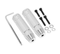 1 Pair Aluminum Alloy Bike Pegs Durable Foot Pedals for Backseats Non Slip Grooved Design Suitable for Mountain and Standard Bicycles Convenient Accessory for Cyclists Upgraded