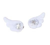 1 Pair Angel Wing Theme Hairpin Hair Barrette with Heart Ornament Soft and Lightweight for Children Hair Ornament