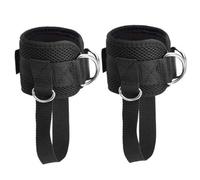 1 Pair Ankle Straps Adjustable D-Ring Ankle Strap for Cable Machine Comfortable Padded Work Out Cuffs for Kickback, Glute Workout, Leg Extension Straps Gym