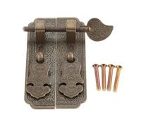 1 Pair Antique Bronze Chinese Furniture Brass Handle Pull Wardrobe Drawer Doorplate Cupboard Closet Cabinet Pull Handle 100 * 26mm(A)