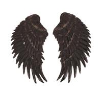 1 Pair Appliques Iron On Wing for Jackets Coat Cloth Cosplays Wing Sequins Large Sewed On Big Patches Clothing Iron Patches