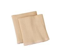 1 Pair Apricot Rib Knit Cuffs, 9.8cmx9.5cm Elastic Ribbed Cuffs, Seamless Tubular Ribbing Fabric for Sewing