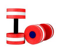 1 Pair Aqua Fitness Barbells Funny Water Aerobic Exercise Foam Dumbbell Useful Water Sports Hand Bars Fitness Equipment for Weight Loss Pool Resistance Water Dumbbells (10.8x5.9inch) (Pink)