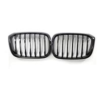 1 Pair Auto Matte Black Front Kidney Grille Grill Single Line For G01 G08 G02 2018-2021 Lightweight Bumper Grille Insert Arm Assembly Holder Guard Front Cover Replacement Mesh Table Mount