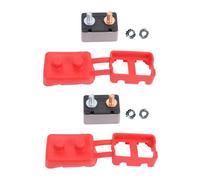1 Pair Automatic Reset Circuit Breaker with Cover Stud Bolts, DC12V to 24V Auto Reset Breaker, Heat Resistant Overload Protection for Car Ship Yacht Electrical Systems (40A)
