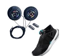 1 Pair Automatic Twist Lock Shoelaces, No Assembly Required, No Tieing, Neutral Sneakers Close Shoelaces