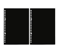 1 Pair / B5 Loose Leaf Book Cover Colorful Notebook Cover PP Waterproof Planner Accessories School Office Supplies Clear Sheet Protectors for Ring Binders for Folders, Paper Protection from Top