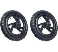 1 Pair Balance Bike Replace Wheels Lightweight Training Bicycle Tire Birthday Gift Toys Outdoors Sports Repair 11 inch (Triangular Wheel Hub)