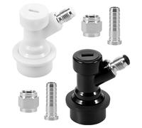 1 Pair Ball Lock Quick Disconnect Set, Beer Keg Quick Disconnects Coupler, Ball Locks Connector, Balls Lock Keg Fittings, Sturdy Leak Free for Household Kegs Craft Cocktails Juice
