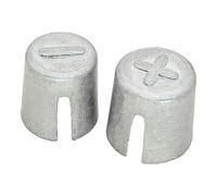 1 Pair Battery Post Shims | Car Batterie Terminals Adapter For Positive Or Negative Posts Converter Lead Cap Sleeves | Car Batteries Pile Terminal Repair Shim | Anode Cathode Metal Adapters Cable End