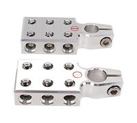 1 Pair Battery Terminal Clamp, Audio Battery Terminal Connector, Battery Top Post Clamp for Positive and Negative, Audio Modification for Car, Motorhome, RV, Bus