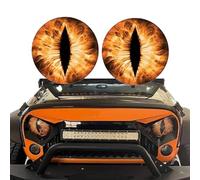 1 Pair Beast Eyes Headlight Decals 7.99Inches Cropable Eye Headlight Decal Sticker Eye Decals for Jeep Headlights 3D Stereo Eyes Stickers Decal Round Eye Decal Headlight Decal for Truck Car Body