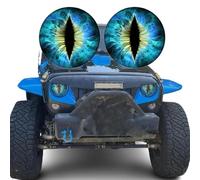 1 Pair Beast Eyes Headlight Decals 7.99Inches Cropable Eye Headlight Decal Sticker Eye Decals for Jeep Headlights 3D Stereo Eyes Stickers Decal Round Eye Decal Headlight Decal for Truck Car Body
