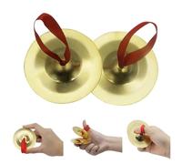 1 Pair Belly Iron Dance Finger Brass Dancing Music Equipment Accessory Percussion Musical Instrument Kits