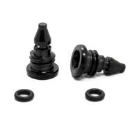 1 Pair Bicycle Brake Lever Bleeder Screws for Magura MT2 MT4 MT5 MT7 MT8, Mountain Bike Disc Brake Titanium Alloy SchraBleed Screw with O Ring Replacement Screws Black