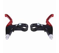 1 Pair Bicycle Brake Levers, 2.2cm Aluminium Alloy Bike Brake Handle Universal Bike Tire Levers for Bicycle BMX (Red)