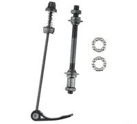 1 Pair Bike Axle Quick Release Skewer Front Rear Axle Wheel Hub with 25mm Hub Bearings,Front & Rear Axle Hollow Shaft Kit Fit for Road Bike,Mountain Bike,MTB, (Rear)