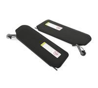 1 Pair Black Left Right Side Car Sun Visors Panel For Chevy Corvette C5 1997-2004 With Vanity Mirror With LED