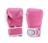 1 Pair Boxing Gloves, Punching Bag Training Sparring Gloves Palm Protective Cover Fist Soft PU Cover for Punching Bag Kickboxing Muay Thai (Pink)