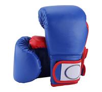 1 Pair Boxing Gloves, Punching Bag Training Sparring Gloves Palm Protective Cover Fist Soft PU Cover for Punching Bag Kickboxing Muay Thai (Blue)