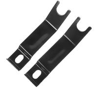 1 Pair Boy Girl Bike Axle Extenders 12-20 Inch for Training Wheels | Iron Build, Black Finish, Smooth Surface, Stabilizes Rear Setup for Home Bike Training