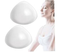 1 Pair Bra Inserts, Clear Invisible Silicone Bra Inserts Push Up, Waterproof Dustproof Breast Enhancers for Swimwear, Sportswear, Wedding Dress