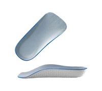1 Pair Breathable Invisible Height Insole Arch Support Durable Increasing Half Insole Convenient to Use Arch Support Insoles(Grey-S)