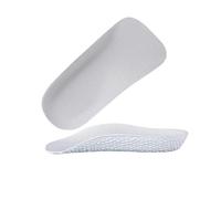 1 Pair Breathable Invisible Height Insole Arch Support Durable Increasing Half Insole Convenient to Use Arch Support Insoles(White-S)