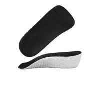 1 Pair Breathable Invisible Height Insole Arch Support Durable Increasing Half Insole Convenient to Use Arch Support Insoles(Black-L)