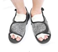 1 Pair Bunion Swollen Feet Shoes, Gout Postoperative Soft Sole Shoes Diabetic Foot Slippers for Pregnant Women and Older Persons (S)