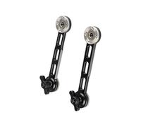 1 Pair Camera Cage Mount Rosette Extension Arm Integrated Rod Feature For Standard Rosette Devices Sandblasting Anodized Finish