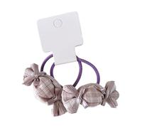 1 Pair Candy-Colored Fabric Hair Elastics For Children Gentle Skin-Friendly Hold Everyday Use Accessories Soft Cloth Hair Bands Children