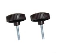 1 Pair Canopy Fixing Screws, Bolt Black Plastic Screws for Attach A Canopy Frame To Garden Swing(5.7 * 7.8cm)