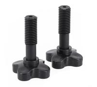 1 Pair Canopy Fixing Screws, Garden Swing Canopy Frame Accessories Bolt Black Plastic Screws For Garden Swing Chair Canopy