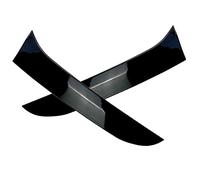 1 Pair Car ABS Rear Window Side Canard Spoiler For VW For Golf 6 MK6 Variant Wagon Splitter Trim Cover Spoiler Lip