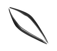 1 Pair Car Auto Accessorices Stickers Real Carbon Fiber Headlight Cover Eyebrows Eyelids For 2 Series F22 M3 2014-2018
