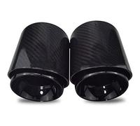 1 Pair Car Exhaust Muffler Tips For Mini For Cooper F54 F55 F56 F57 F60 R55 Black Carbon Fiber Exhaust Tip Housing
