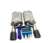 1 Pair Car Exhaust System Vacuum Valve Control Pipe Kit Remote Variable Silencer Stainless Universal 63mm Car Exhaust Tail Pipe(63MM)