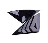 1 Pair Car Exterior Rear Window Scoop Louver Trim Shutter Cover Vent Compatible For Hyundai Tucson 2022 Glossy Black ABS