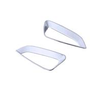 1 Pair Car Fog Light Covers Silver Car Fog Lamp Frame Trims ABS For Toyota For Yaris 2020 2021