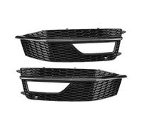 1 Pair Car Front Bumper Facelift Fog Light Grill Grille Compatible For Audi A4 B8 S-Line S4 2013-2015 Fog Lamp Cover 8K0807681P 8K0807682P(Pair a)