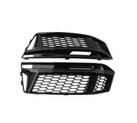 1 Pair Car Front Bumper Fog Light Grille Cover Compatible For Audi A4 S4 B9 S-line 2016 2017 2018 Honeycomb Mesh Fog Lamp Grill