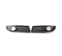 1 Pair Car Front Bumper Lower Fog Light Vent Grille Grill Cover Case Fit For VW For POLO-GTI MK4 9N3 2006 2007 2008 2009 ABS Black CRRYUQWWM(1 Pair Grill)