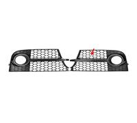 1 Pair Car Front Fog Light Grill Cover For Audi TT MK2 S-Line TTS 2011-2014 Honeycomb Mesh Fog Lamp Cover(Glossy Black)