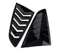 1 Pair Car Rear Window Louver Shutter Trim Cover Cap Compatible For Ford Mustang 2015-2023 Side Louver Air Vent Scoops Spoiler Shade