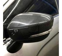 1 Pair Car Wing Mirror Cover Cap for Mitsubishi Eclipse Cross 2017-2019, Car ABS Door Wing Mirrors Caps Replacement Rearview Side Mirror Covers Trim,A/Carbon Fiber Look