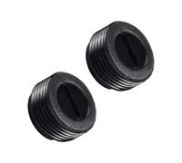 1 Pair Carbon Brush Holder Cap, Black Plastic Brushes Cover Motor Accessory for Motor Brushes Electric Hammer (13mm)