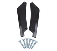 1 Pair Carbon Fiber Winglets Side Skirt Extension Car Front Rear Bumper Strip Lip Spoiler Diffuser Splitter Scratch Protector Rear Spoiler(Carbon Fiber)