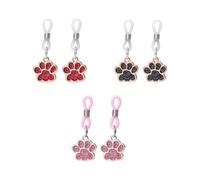 1 Pair Cat Claw Nipple Clamps Adjustable Non Piercing Nipple Rings Sexy Women Clothing Accessories BDSM Adult Breast Sex Toys (Red)